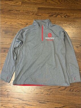 Authentic Apparel Ohio State Buckeyes Longsleeve Quarter Zip XXL Game Day